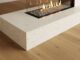 Flush Hearth in Wood Floor Quartzite Cream