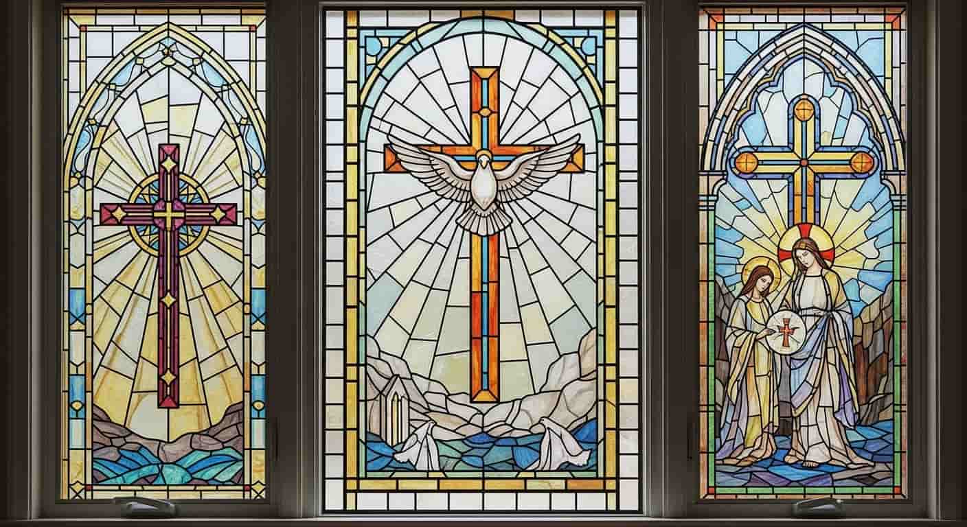 Stained Glass-Inspired Window Clings
