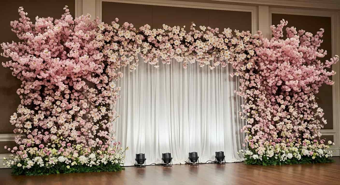 Backdrop of Spring Blossoms