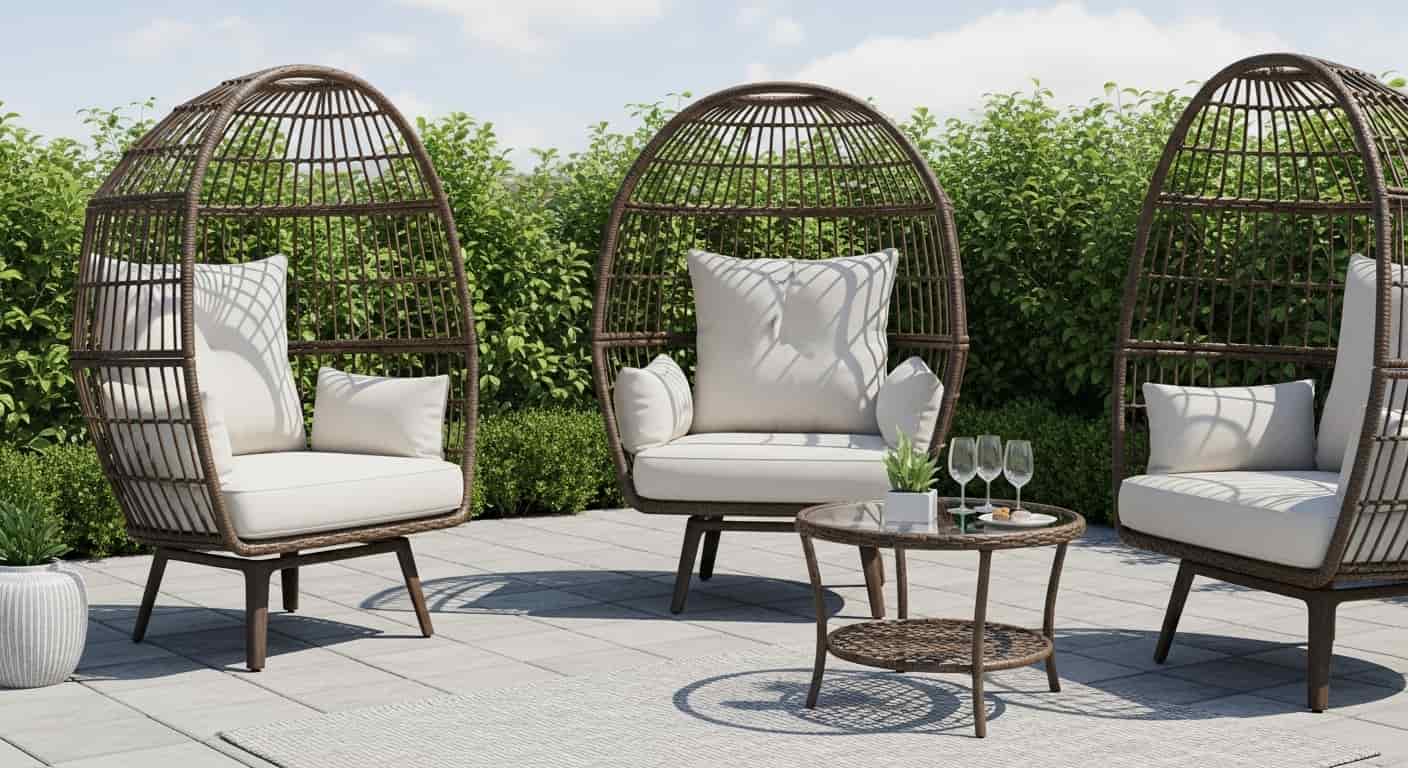 Wicker Egg Chairs