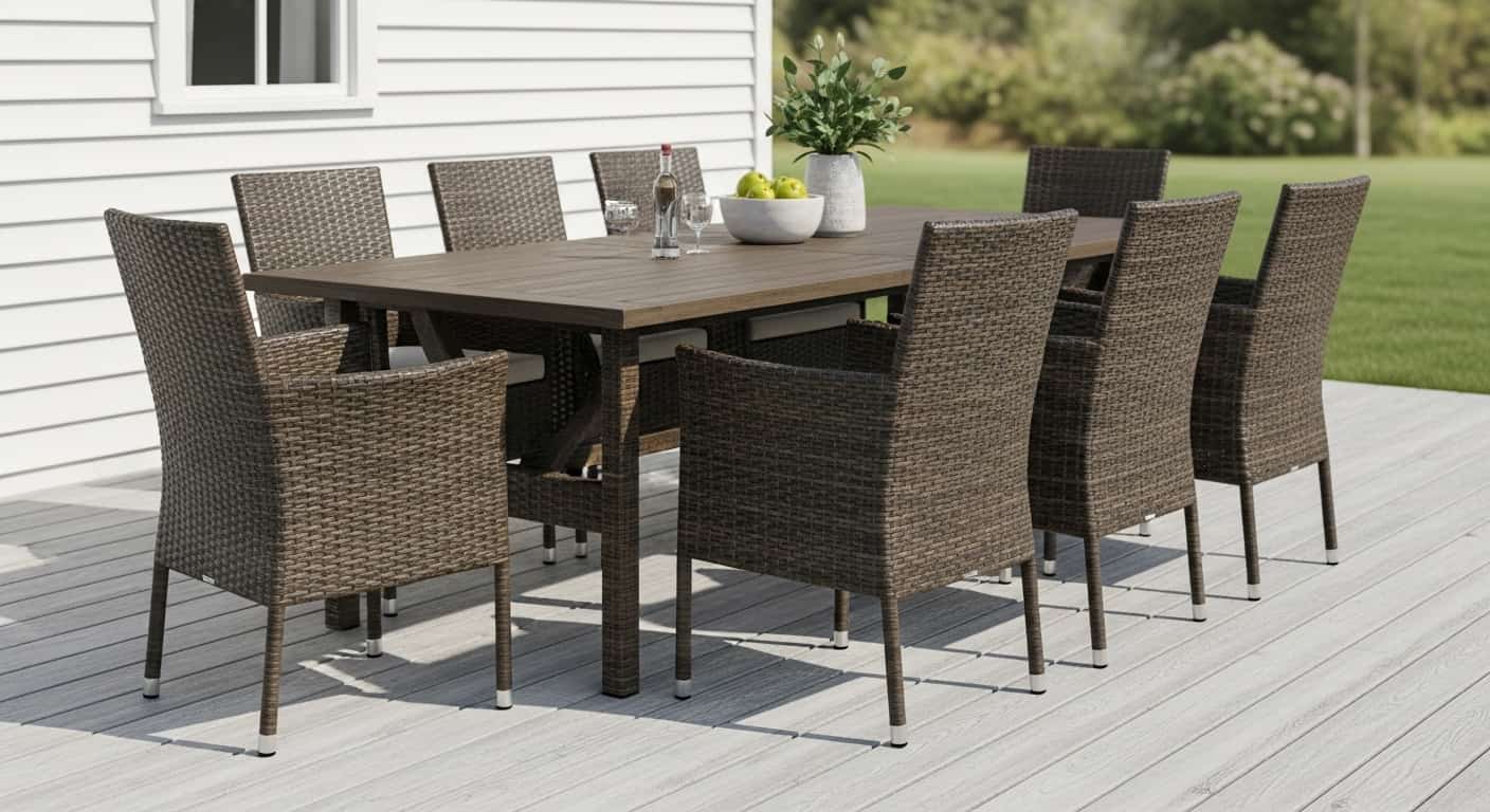 Synthetic Wicker Dining Chairs