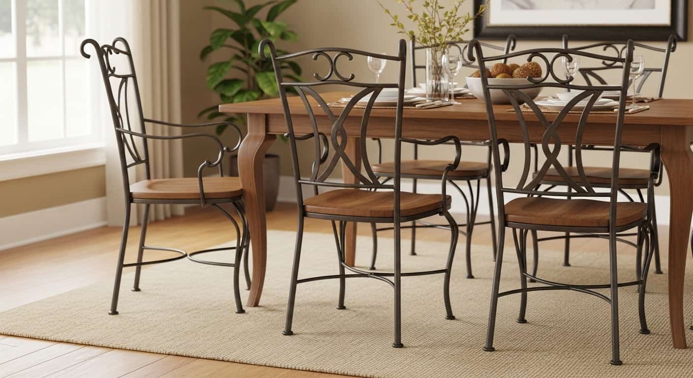 Wrought-Iron Dining Chairs