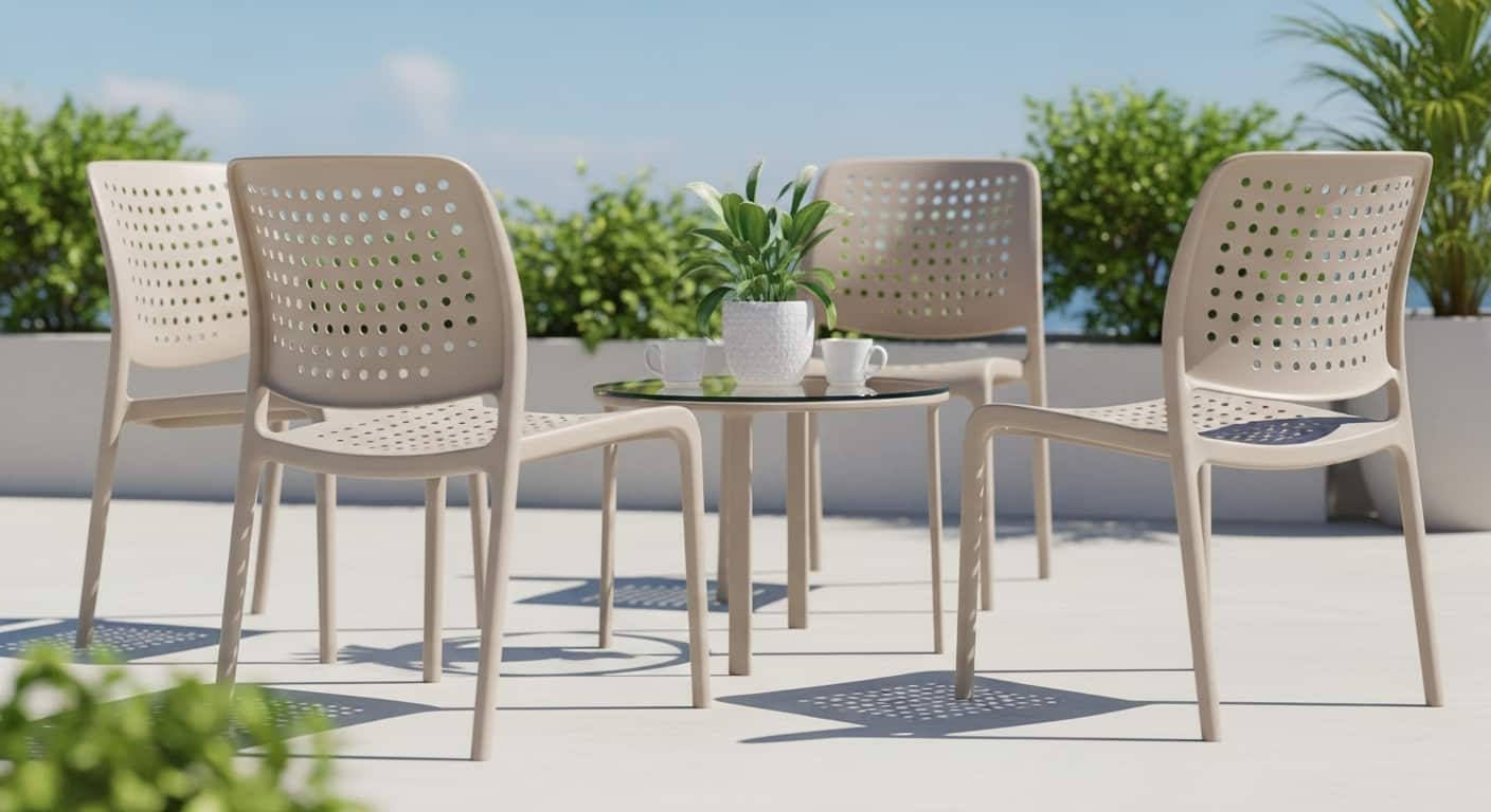 Curved Plastic Patio Chairs