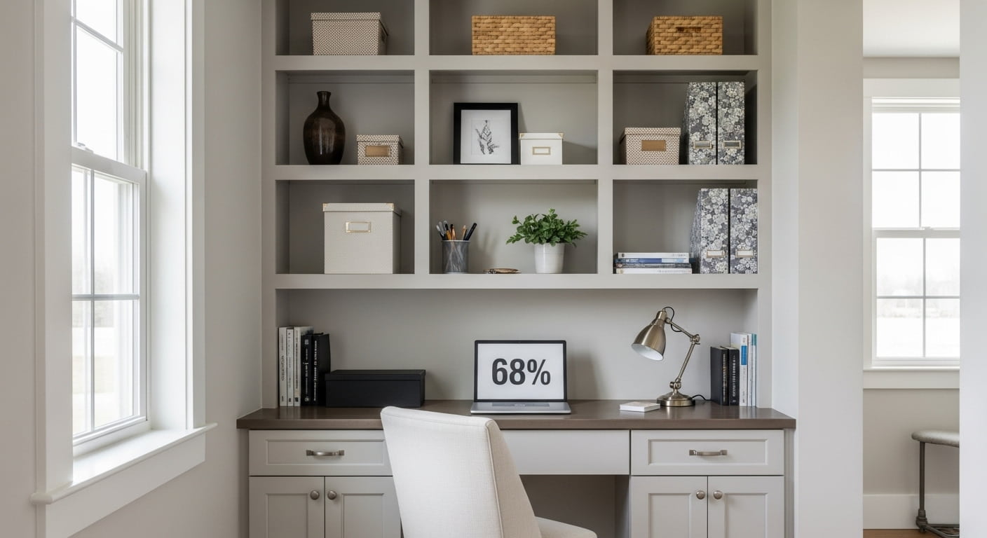 Built-In Shelving for Storage