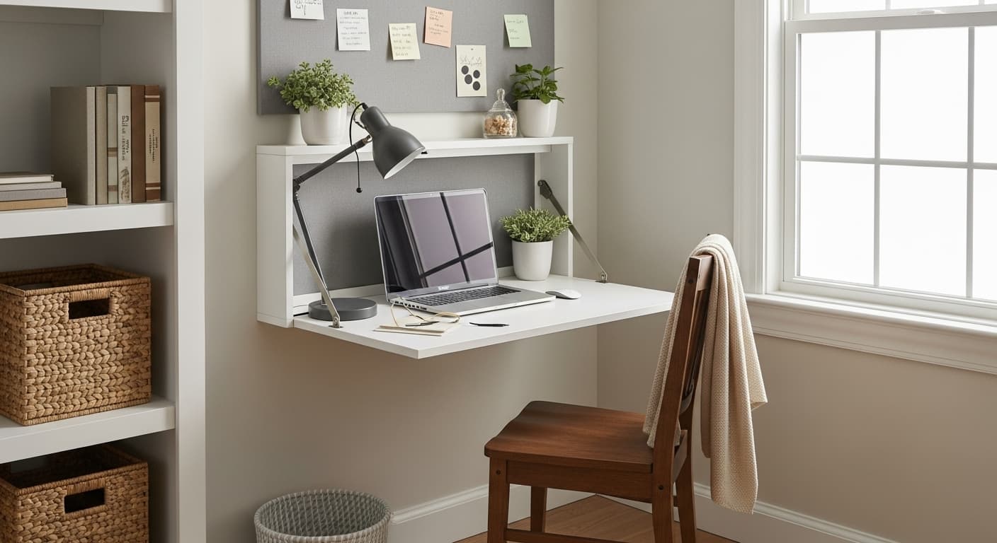 Fold-Down Desk for Flexibility