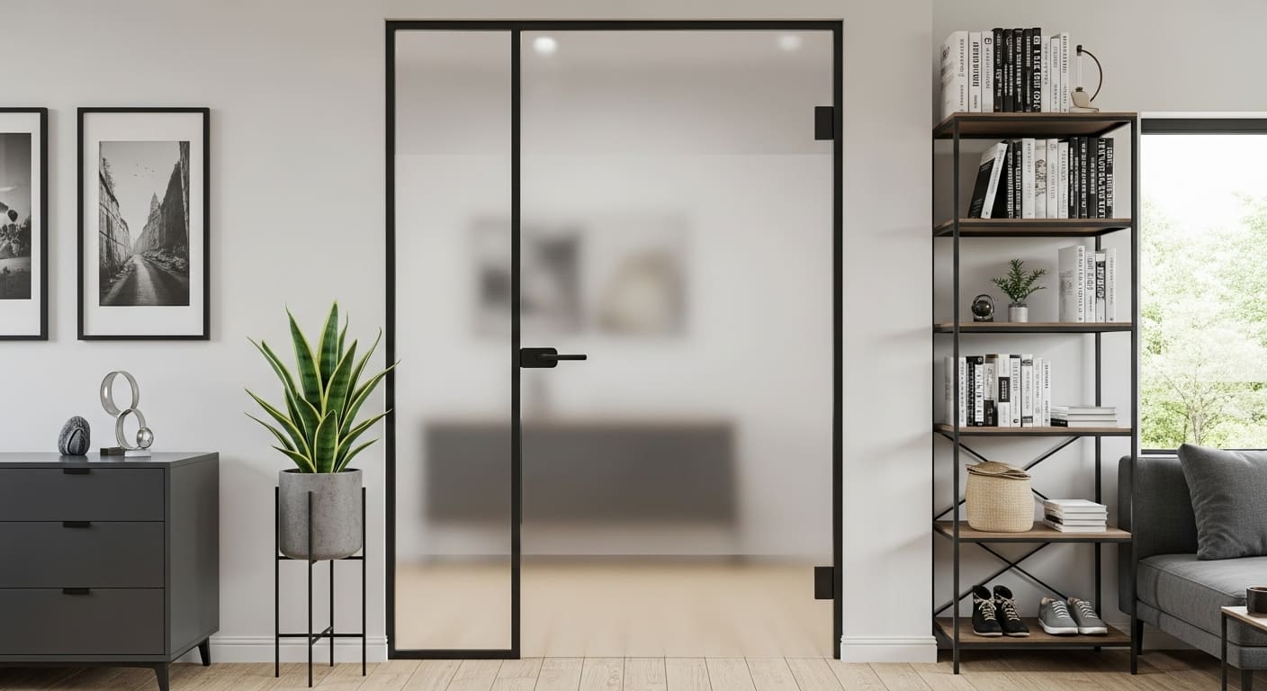 Glass Door for Openness