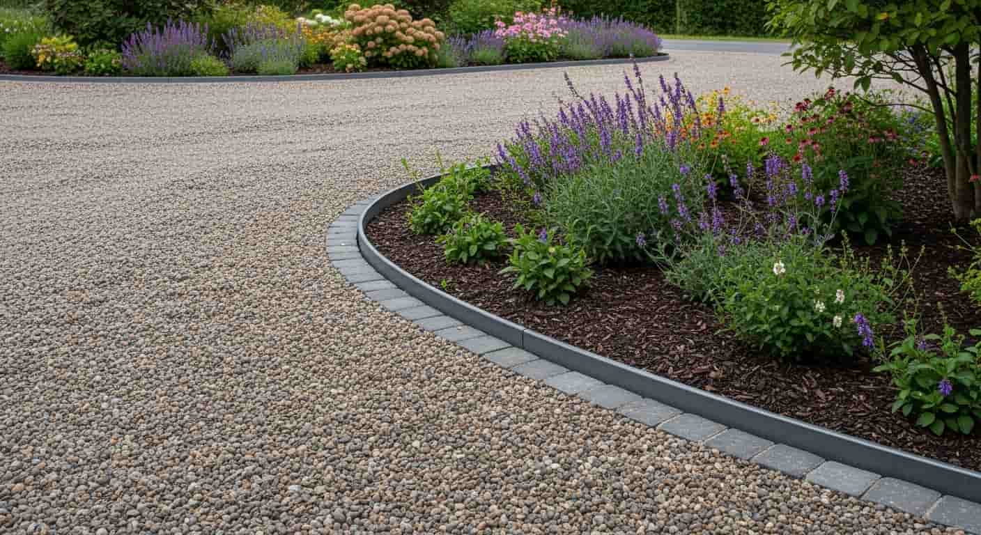 Gravel Driveway with Edging