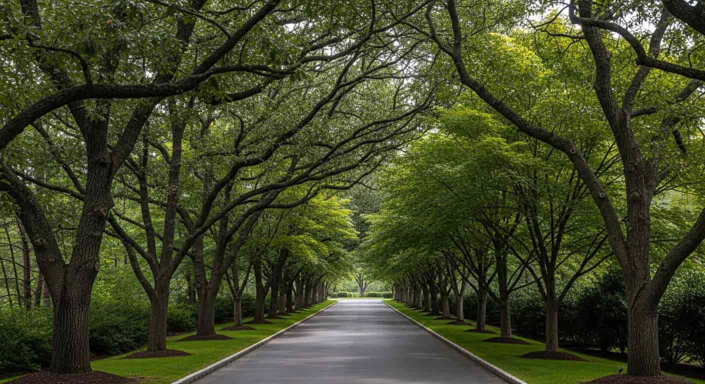Tree-Lined Driveway