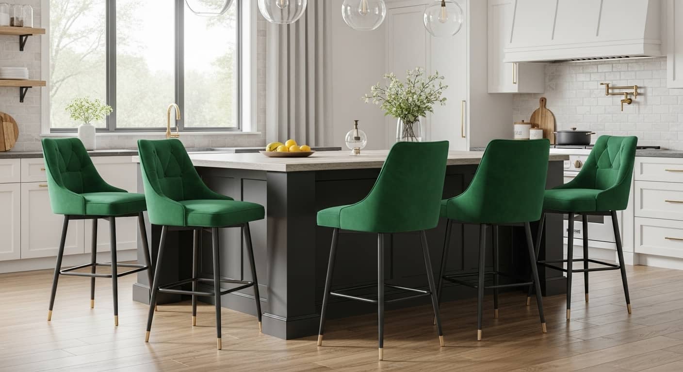 Green Bar Stools