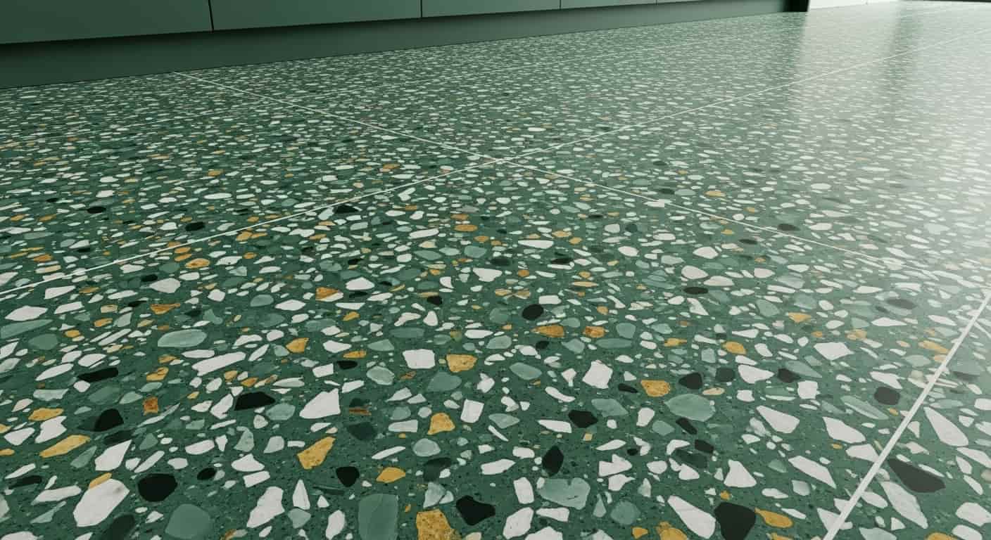 Green Terrazzo Flooring
