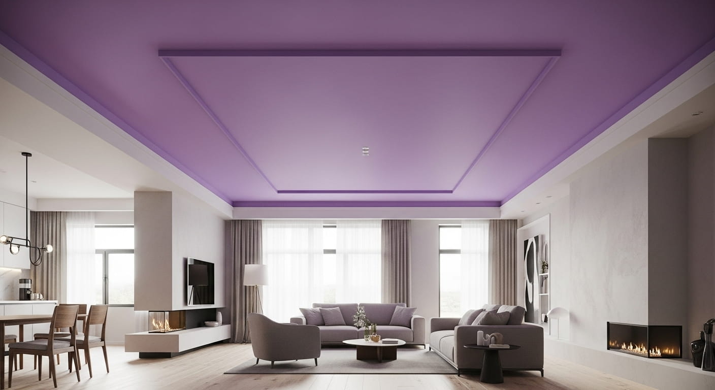 Lilac Painted Ceilings