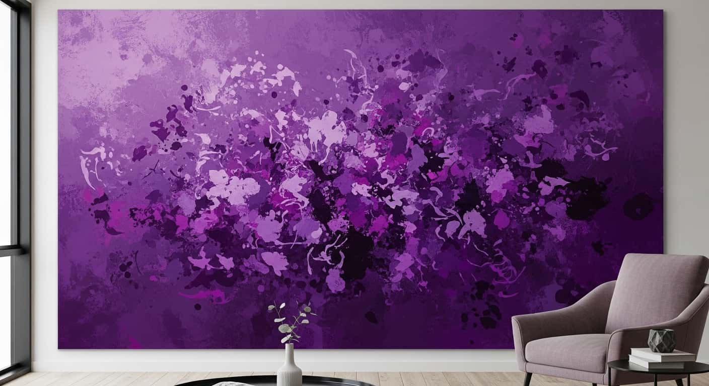 Abstract Purple Art