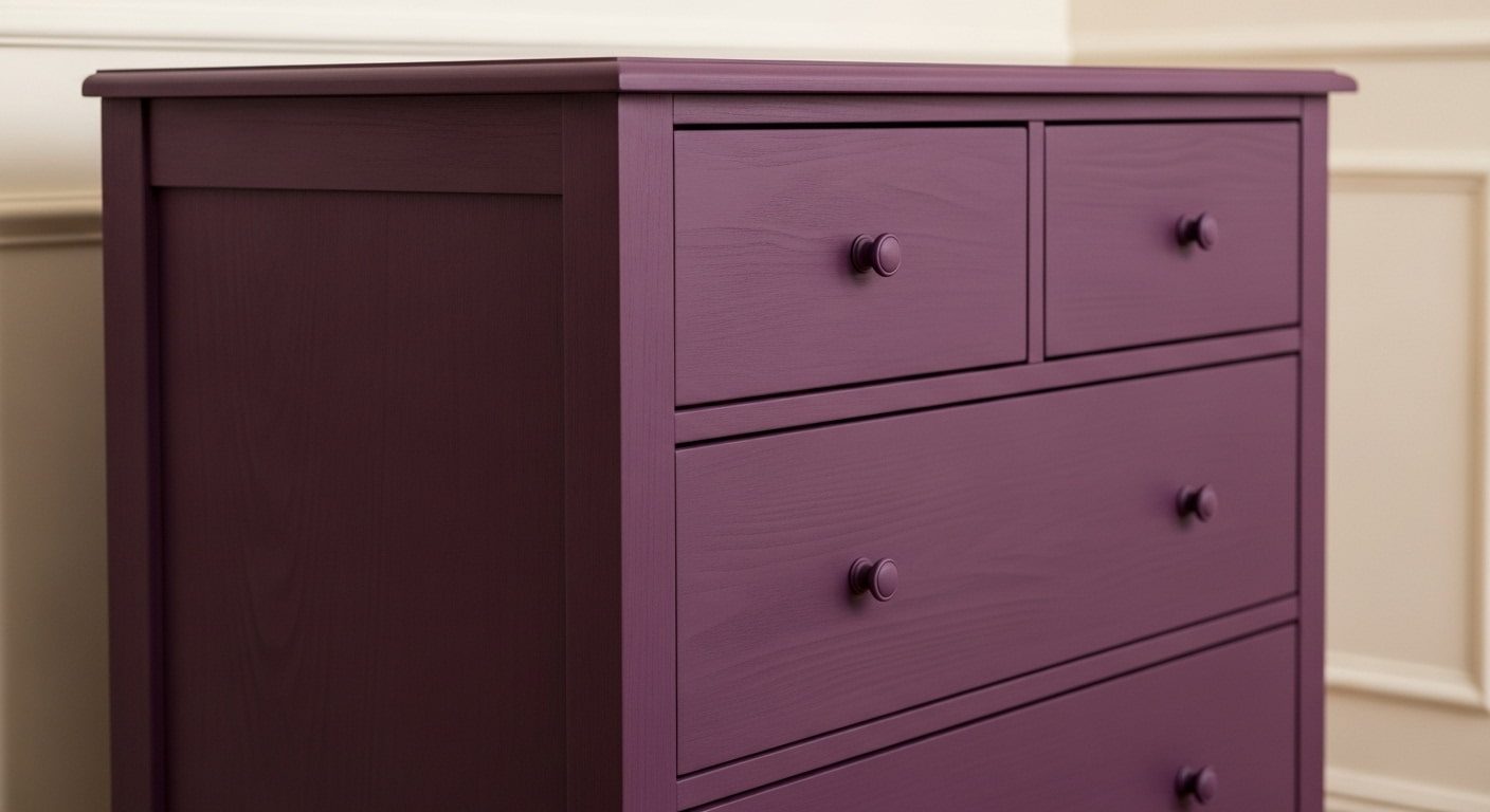 Plum-Colored Dresser