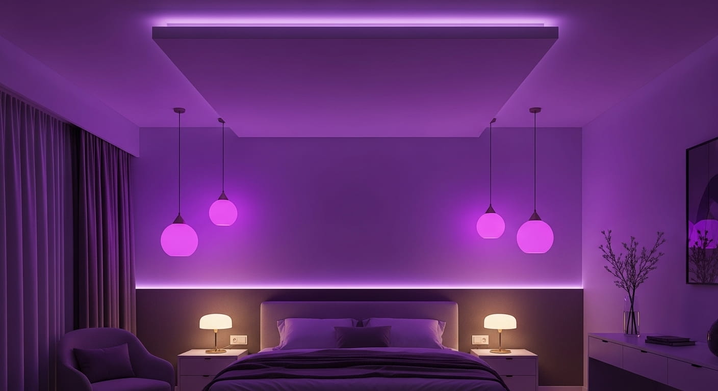Purple Ceiling Lights