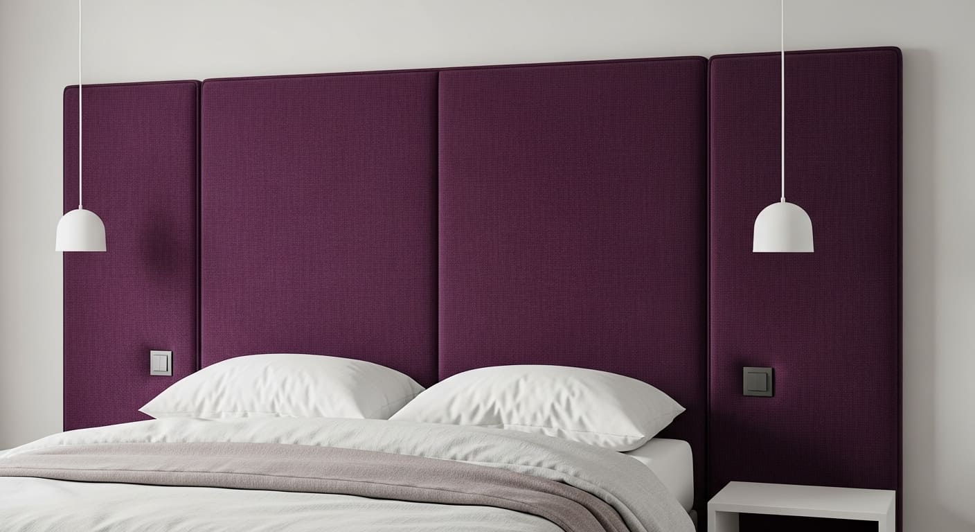 Plum-Colored Wall Panels