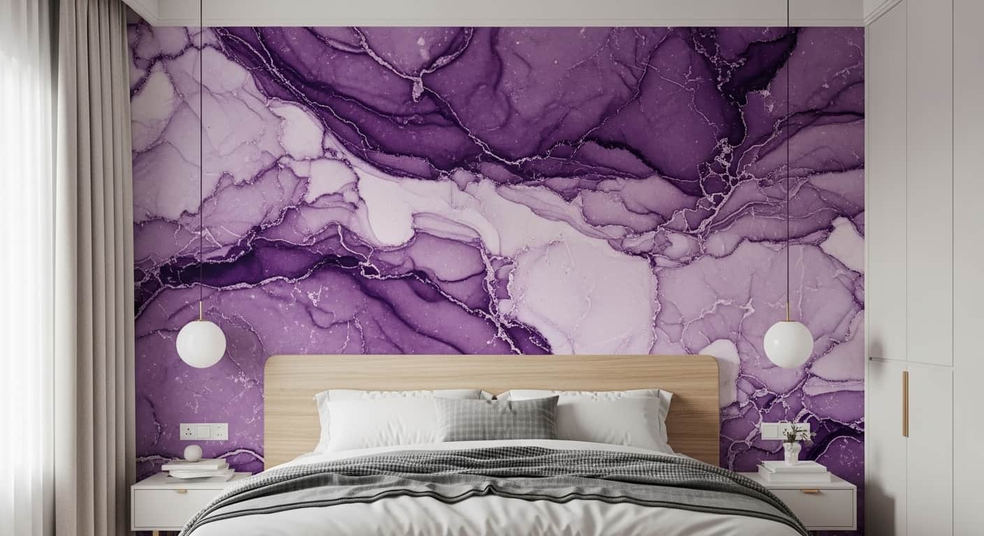 Purple Marble Wallpaper