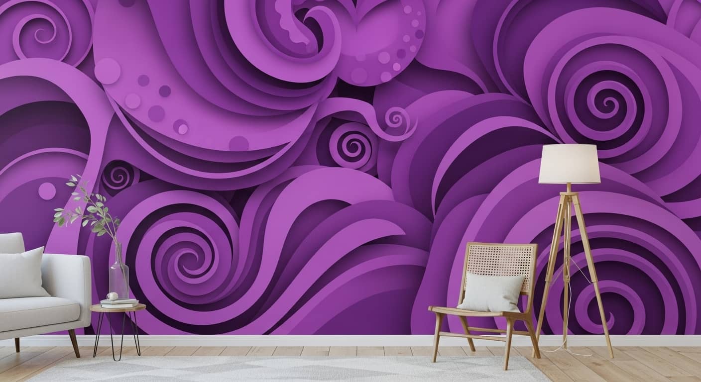 Custom Purple Mural