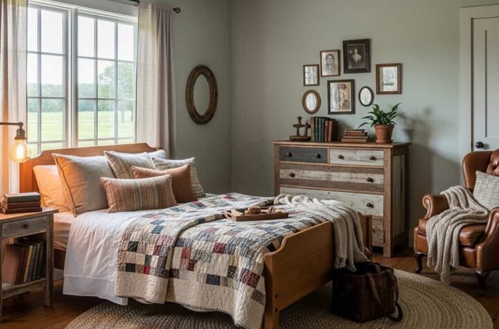 40 Farmhouse Bedroom Ideas That Feel Cozy and Lived-In