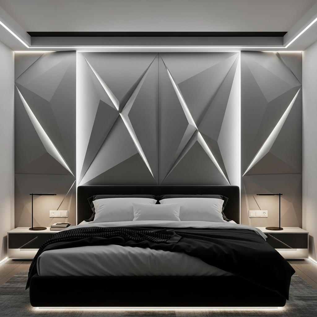 20 Bed Back Wall Design Ideas