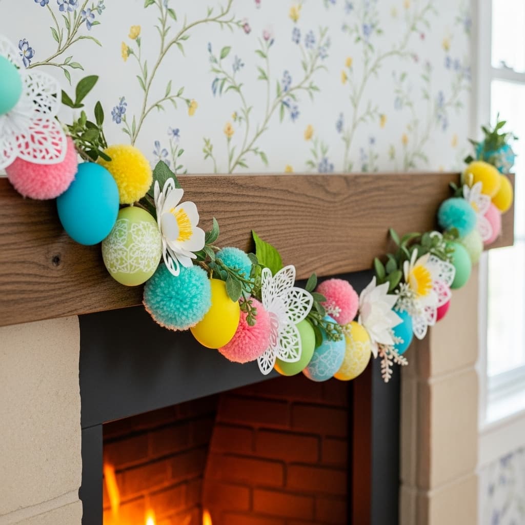 Decorate with DIY Easter Egg Garlands
