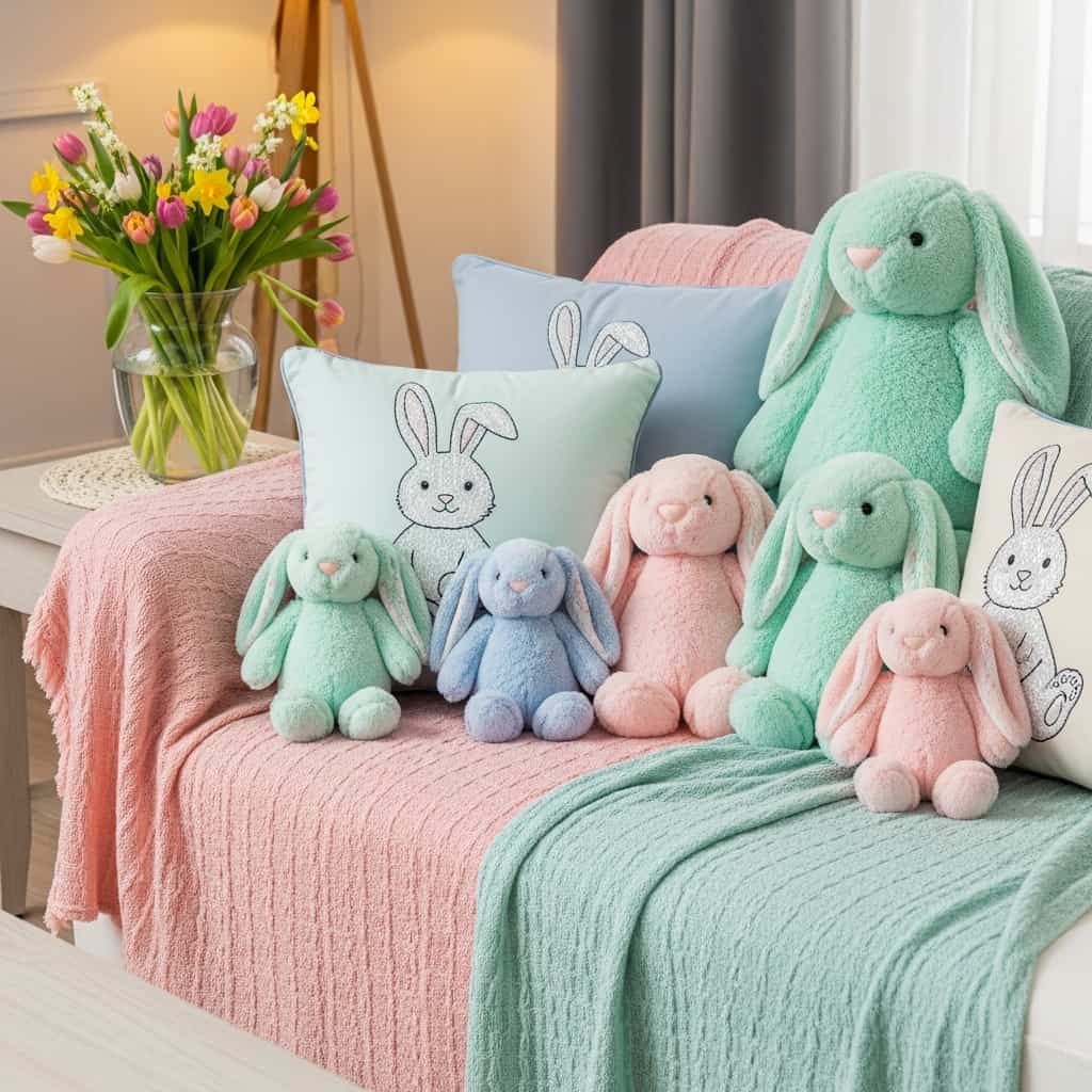 Decorate with Plush Bunnies