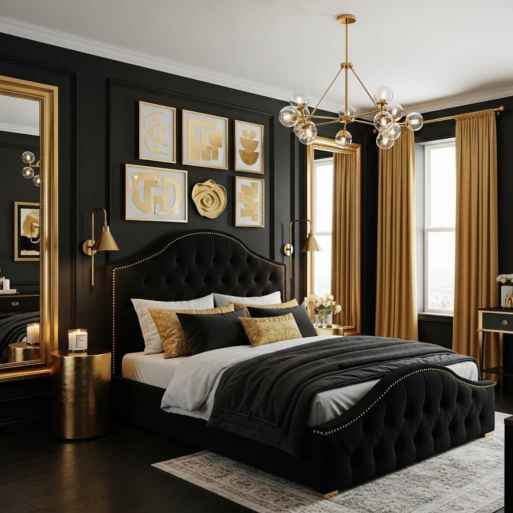 31 Black bedroom ideas