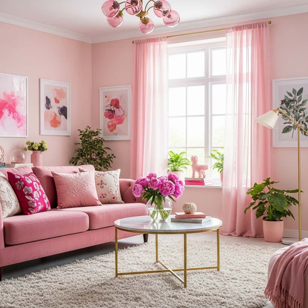 30 Pink Living Room Ideas to Brighten and Transform Your Space