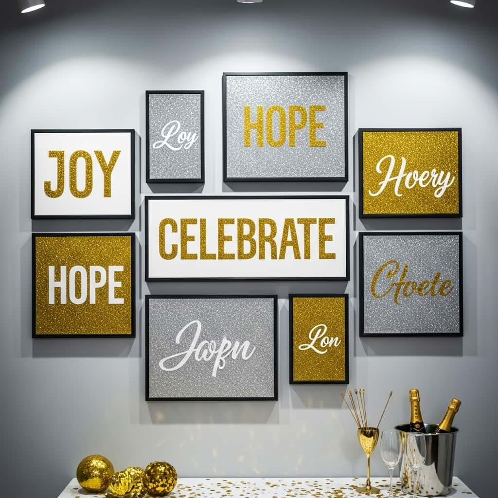 25 New Year Wall Decor Ideas