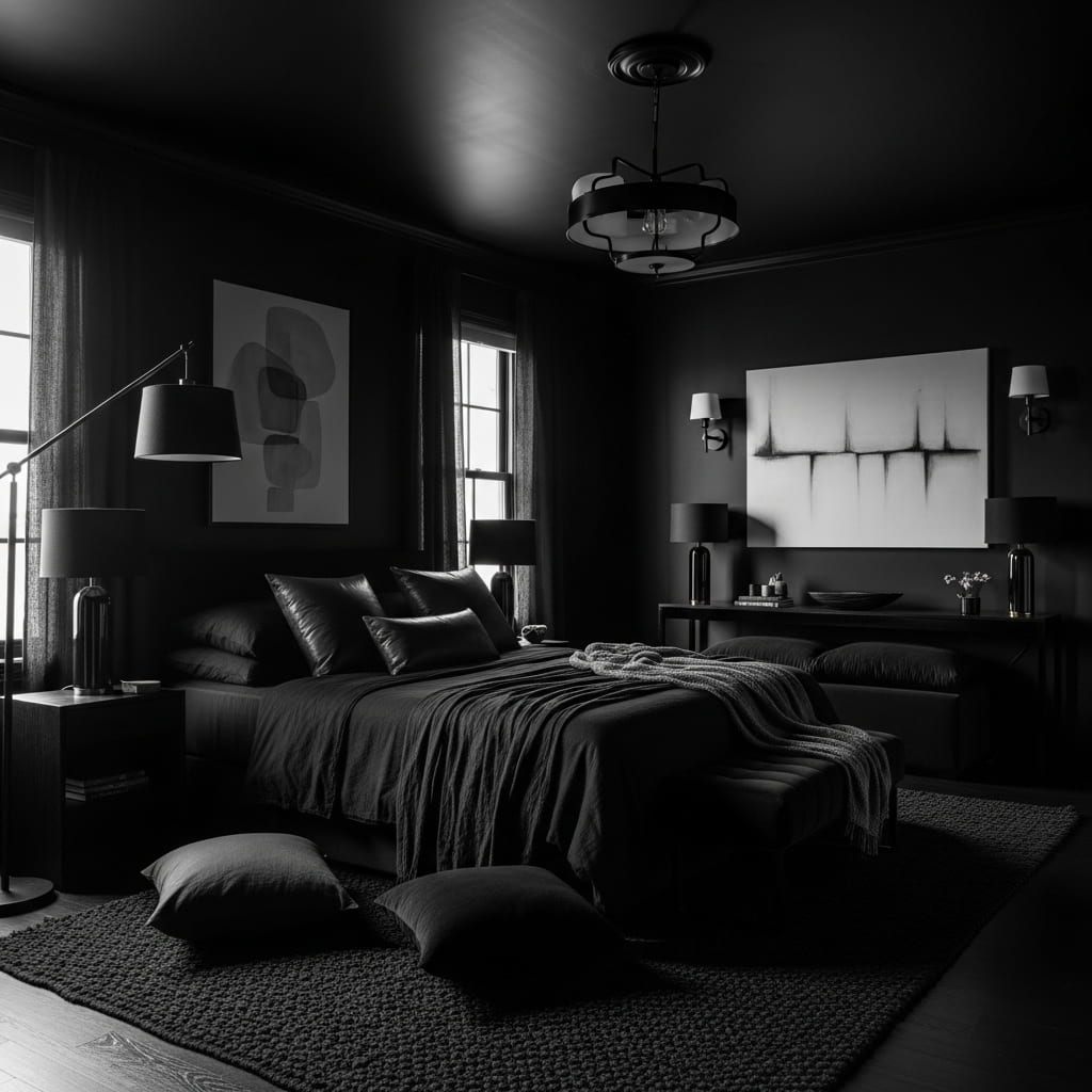 31 Black bedroom ideas