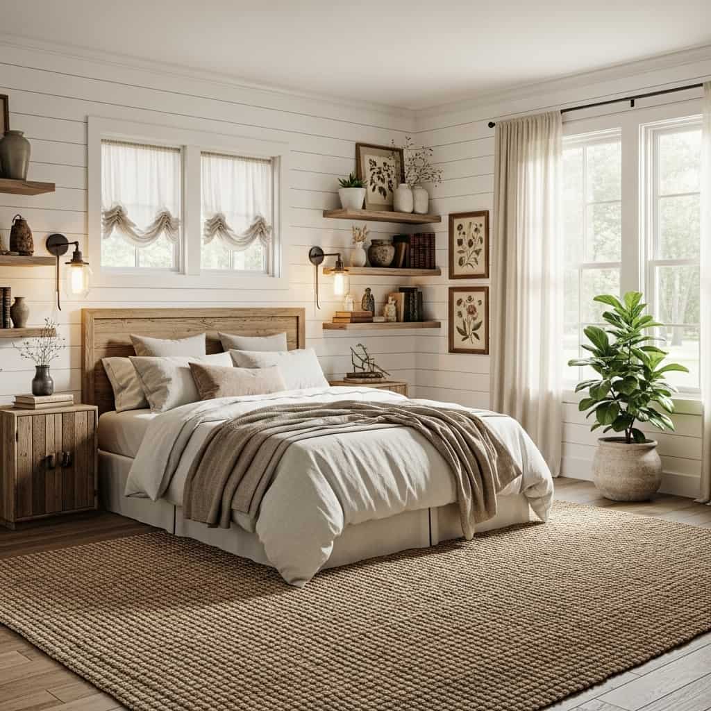 40 Farmhouse bedroom decor ideas