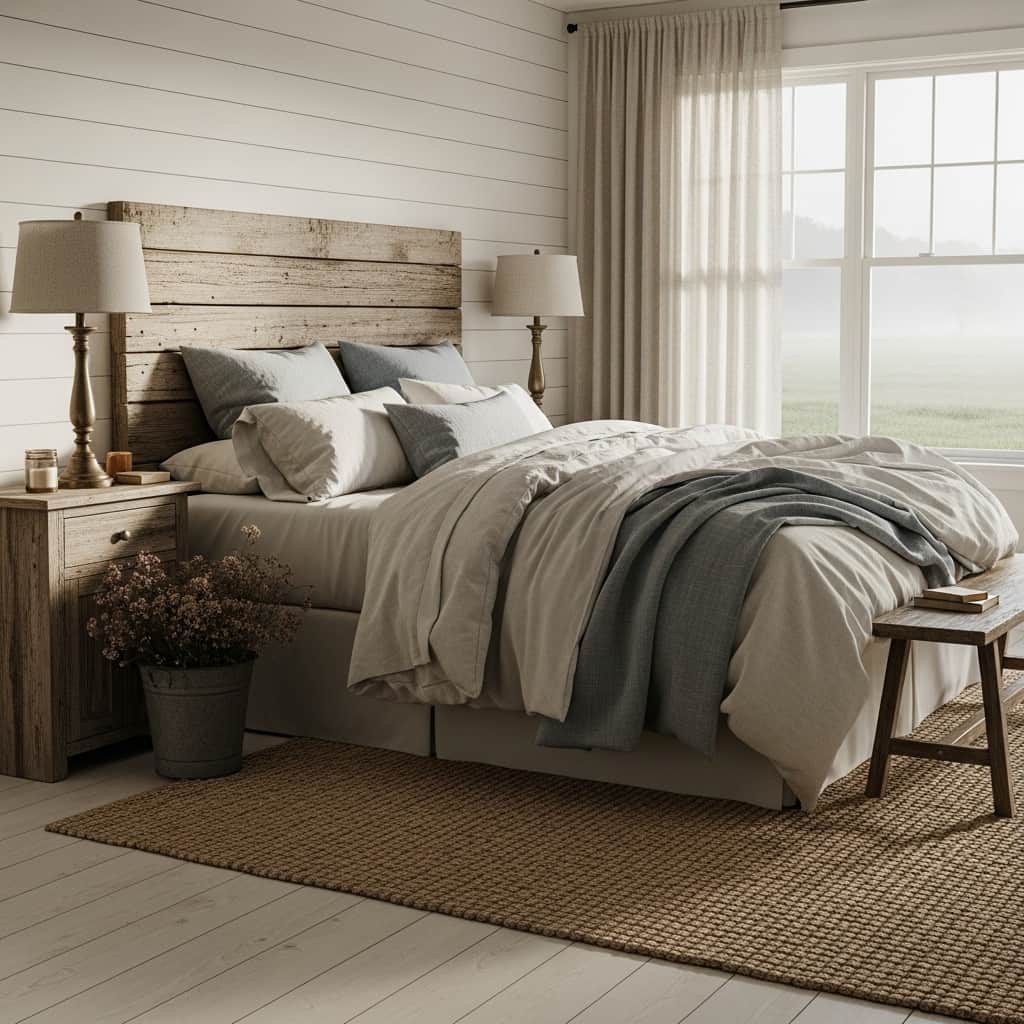 40 Farmhouse bedroom decor ideas