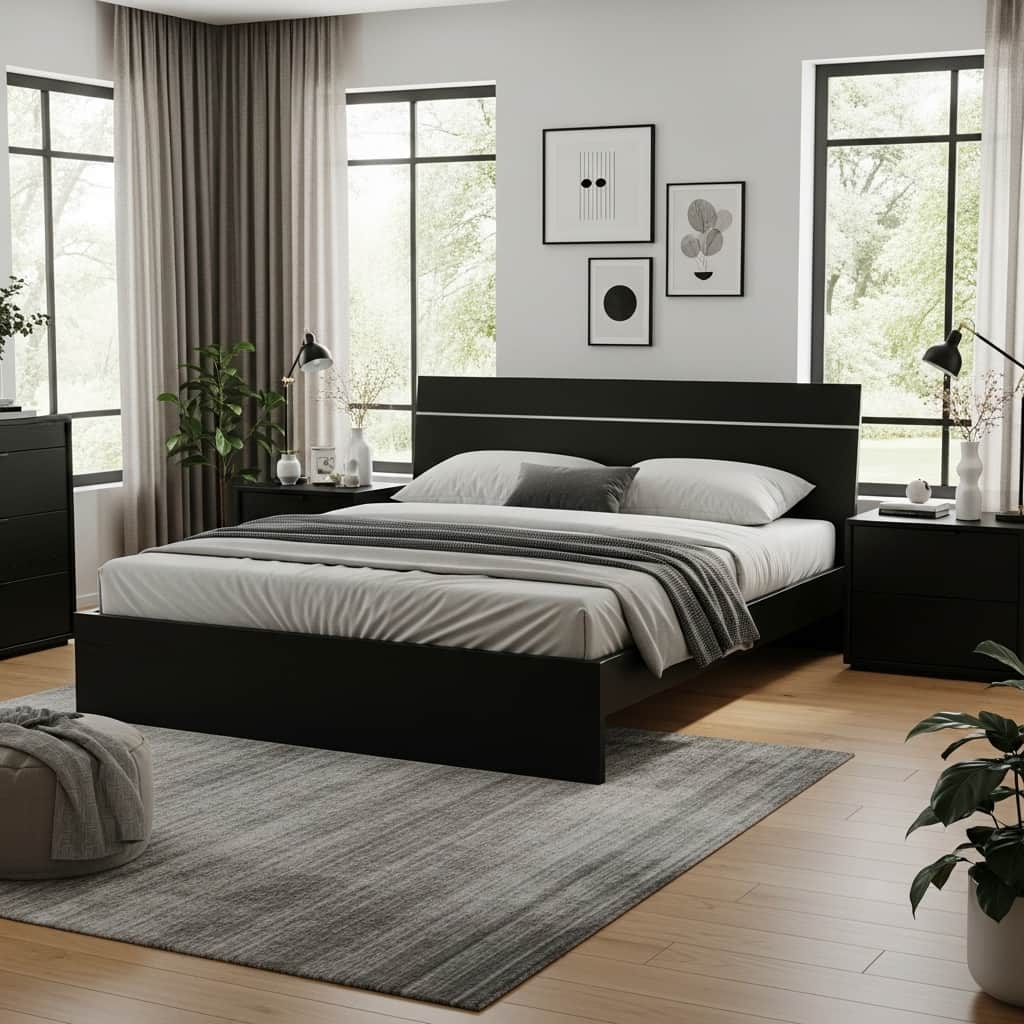 25 Black Bedroom Furniture Ideas 
