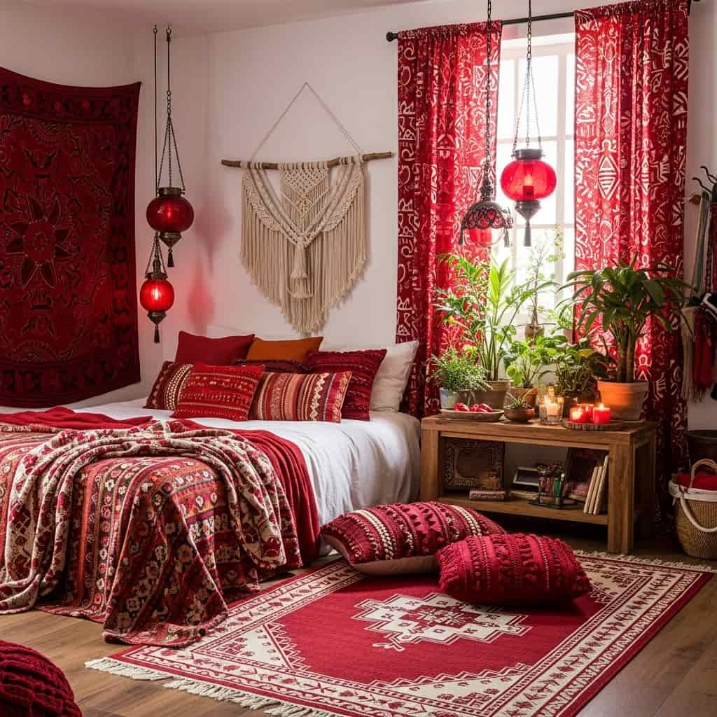 21 Red Bedroom Decor Ideas