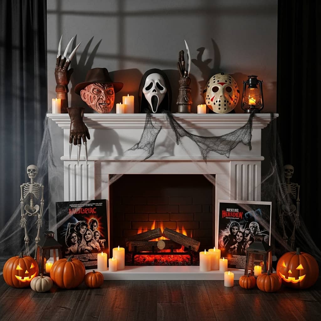 20 Halloween Fireplace Decor Ideas