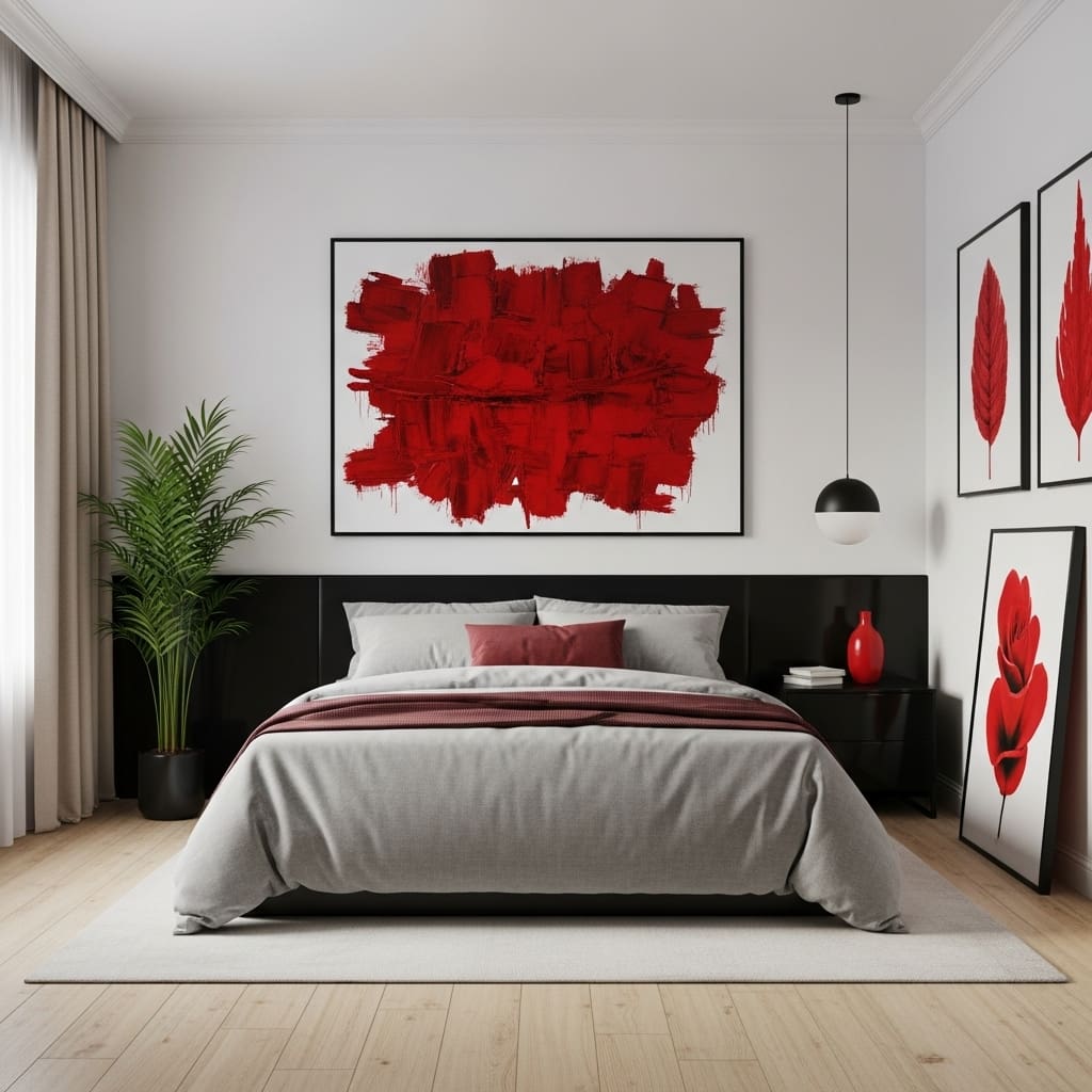 21 Red Bedroom Decor Ideas