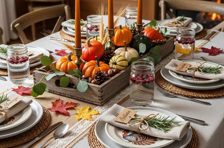 20 Rustic Thanksgiving Table Decor Ideas to Create a Warm & Inviting Feast