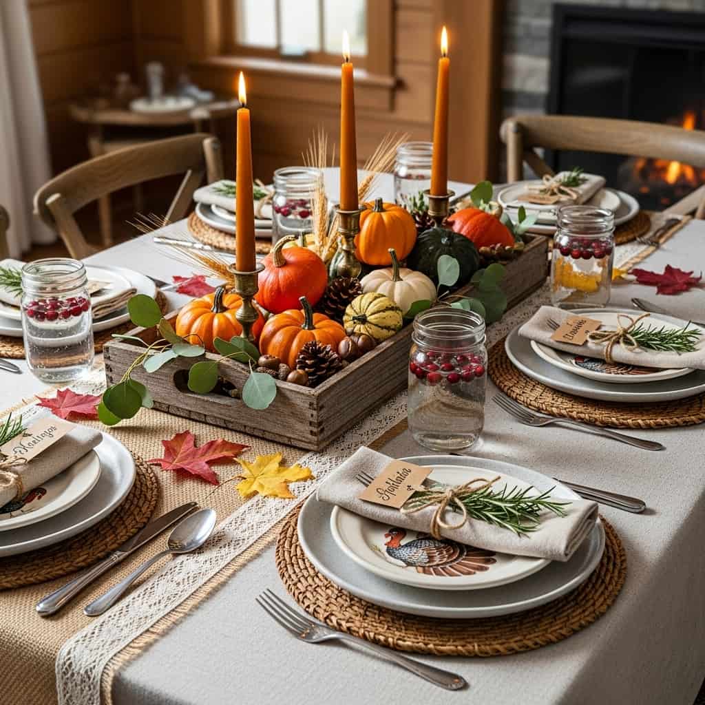 20 Rustic Thanksgiving Table Decor Ideas to Create a Warm & Inviting Feast