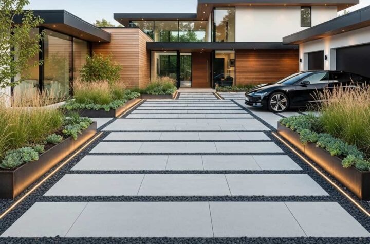 50 Modern Driveway Ideas to Elevate Your Home’s Curb Appeal