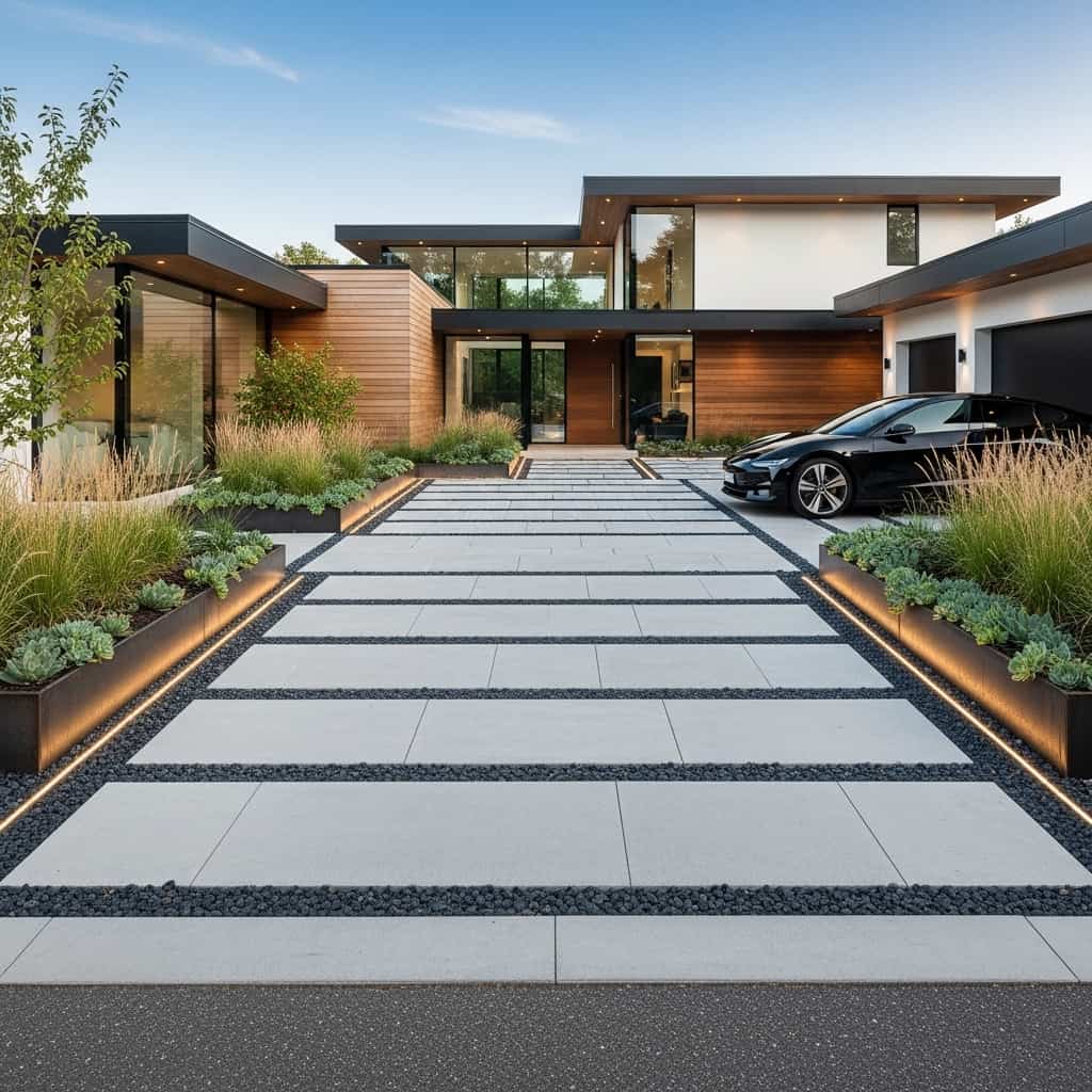 50 Modern Driveway Ideas to Elevate Your Home’s Curb Appeal
