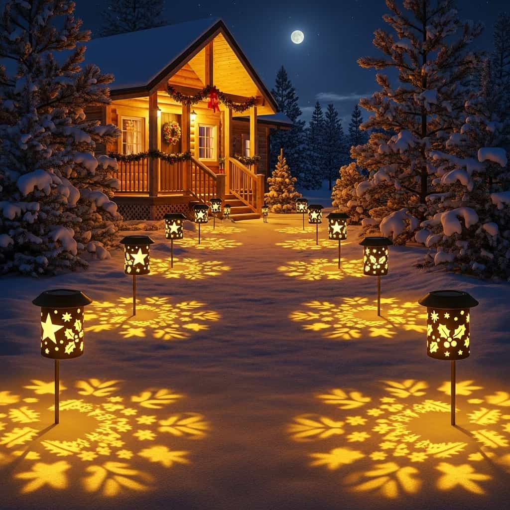 30 Christmas Pathway Light Ideas