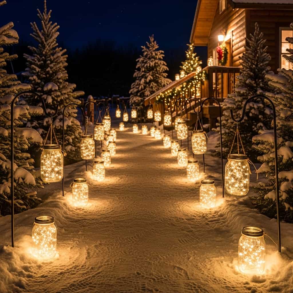 30 Christmas Pathway Light Ideas