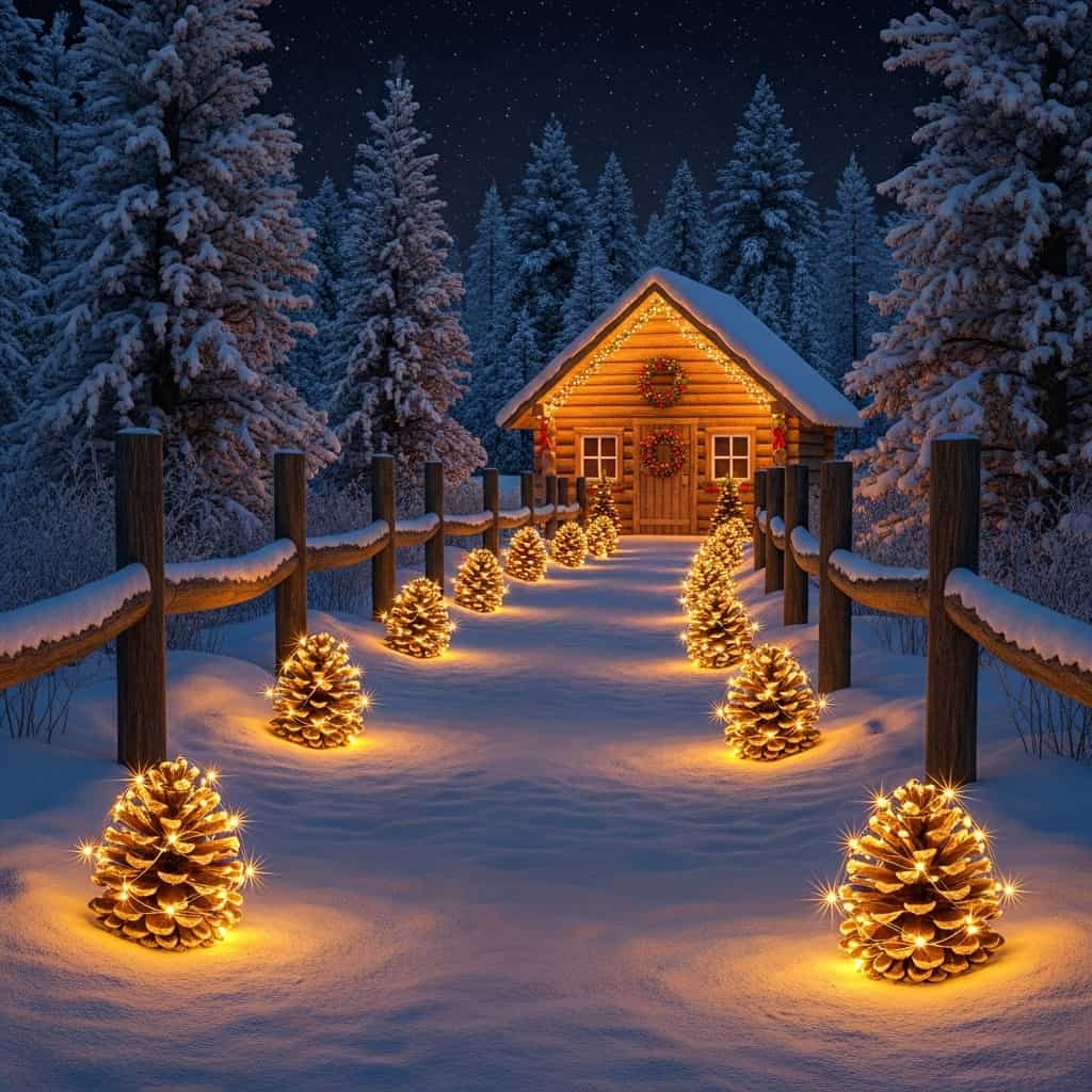 30 Christmas Pathway Light Ideas