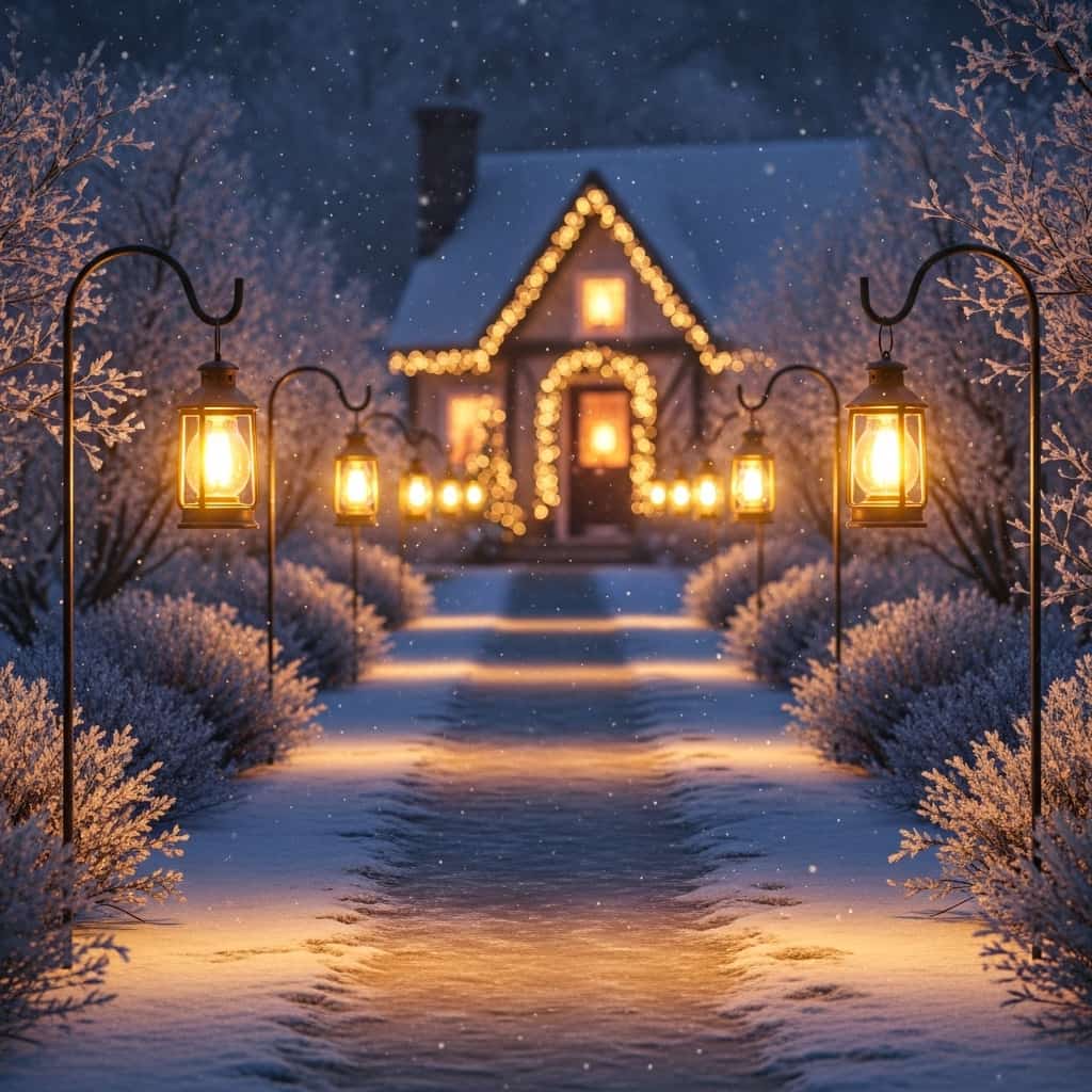 30 Christmas Pathway Light Ideas