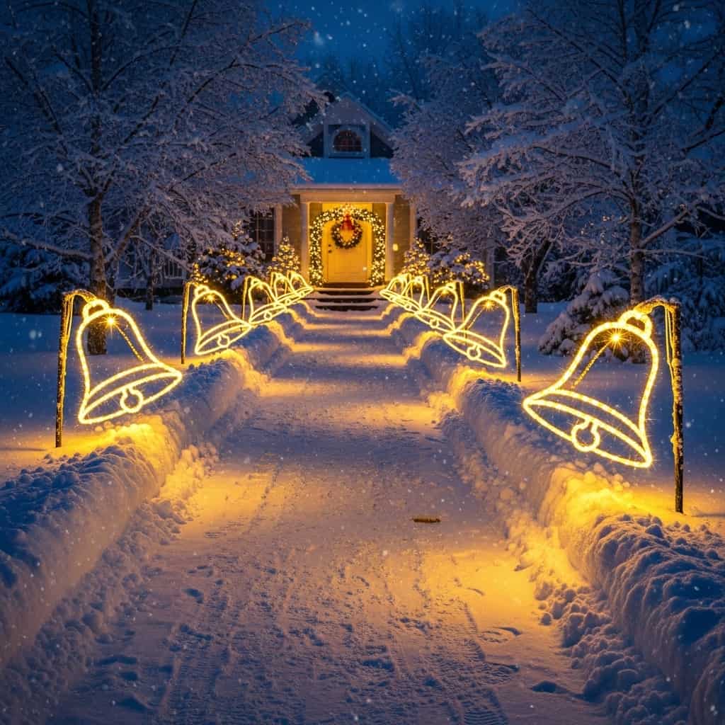 30 Christmas Pathway Light Ideas