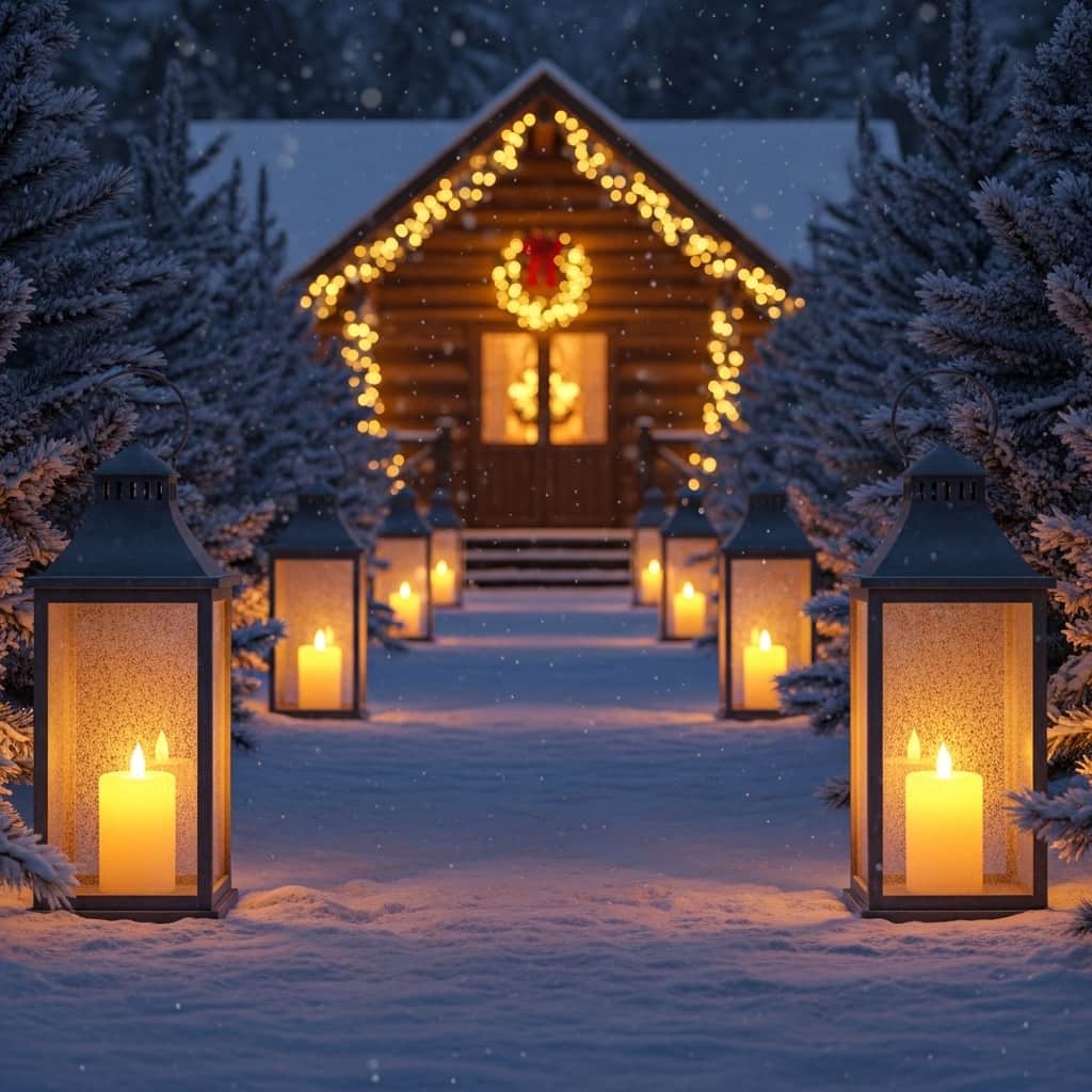 30 Christmas Pathway Light Ideas