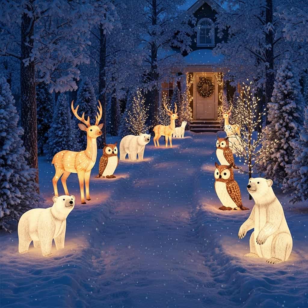 30 Christmas Pathway Light Ideas