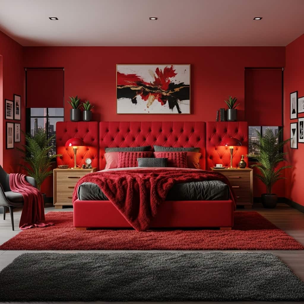 21 Red Bedroom Decor Ideas for a Bold and Stylish Space