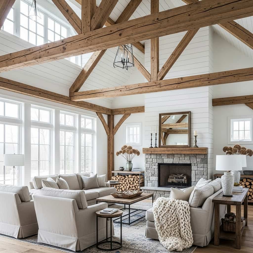 16 Modern Farmhouse Living Room Ideas