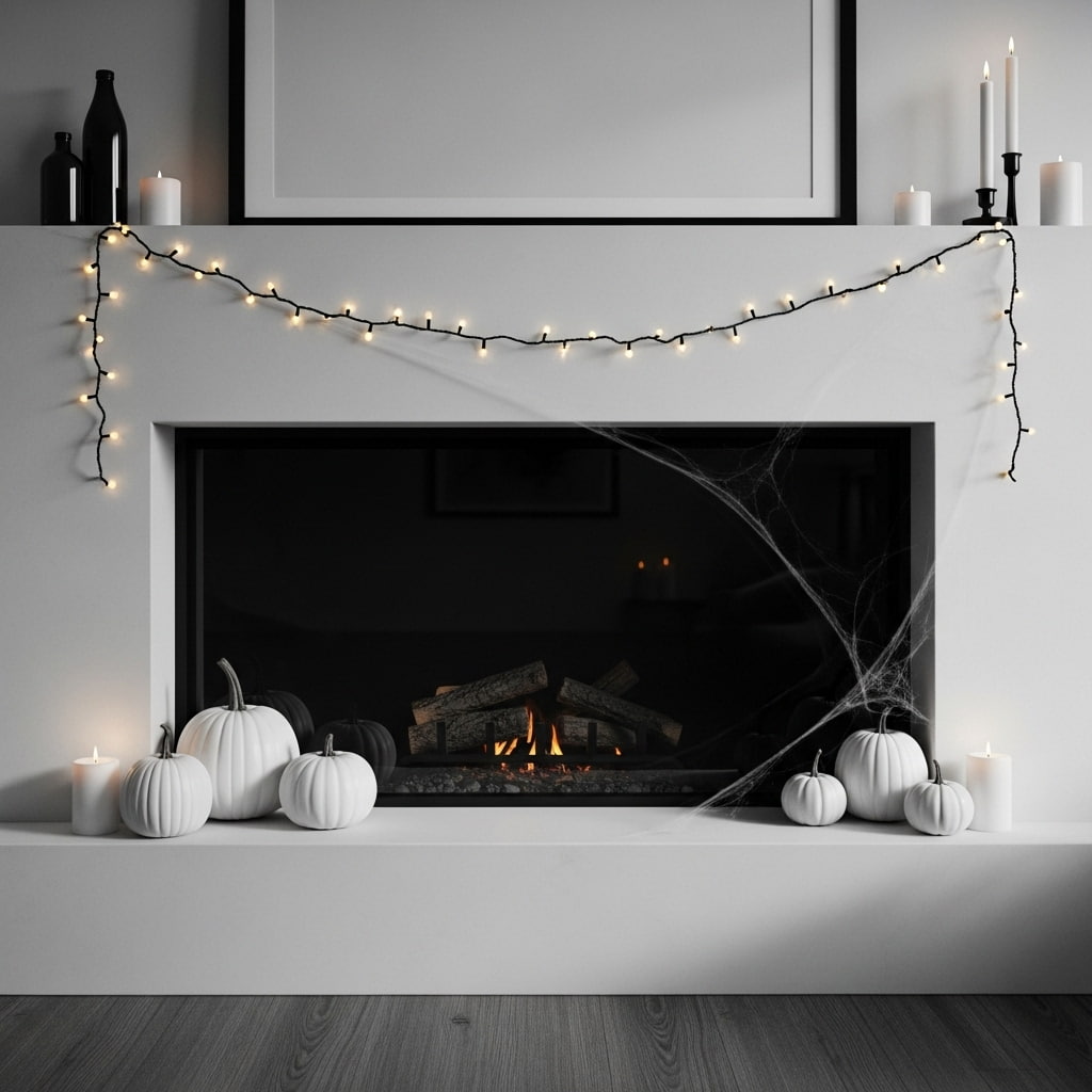 20 Halloween Fireplace Decor Ideas