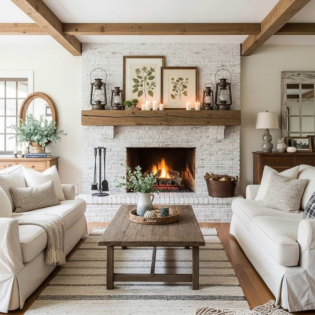 16 Modern Farmhouse Living Room Ideas